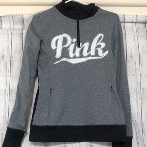 Pink Victoria’s Secret pull over sweatshirt